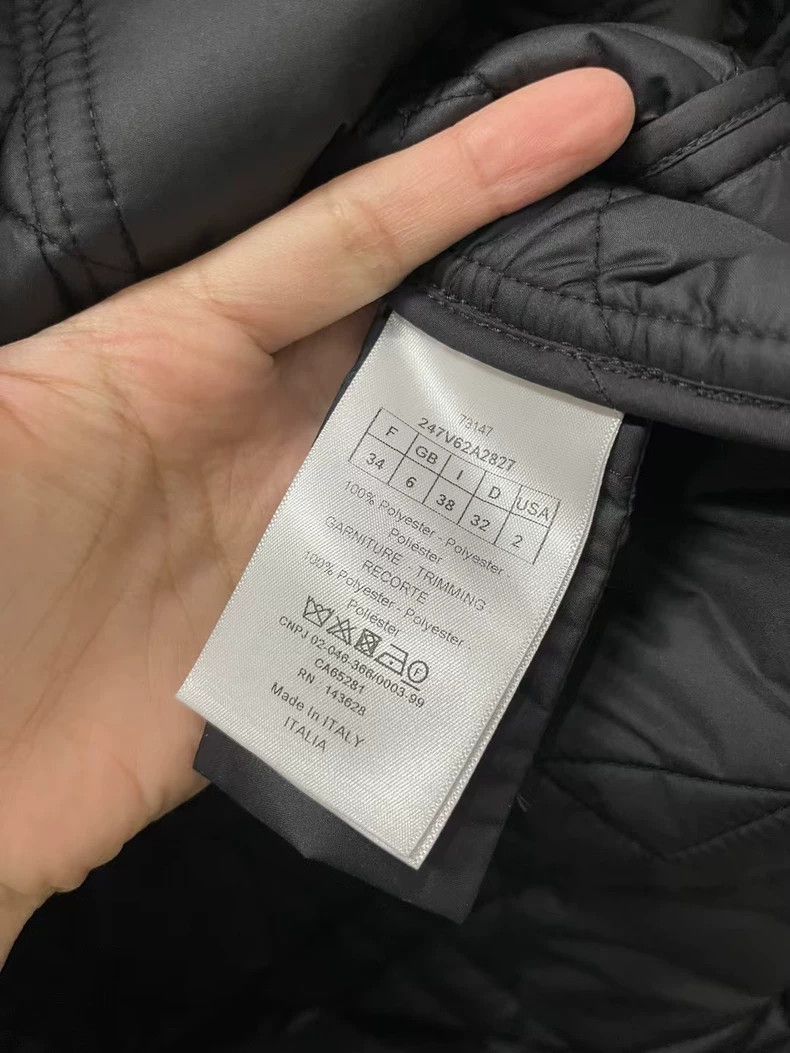 Dior Dior Black Quilted Embroidered Jacket Size US XS / EU 42 / 0 - 6 Thumbnail