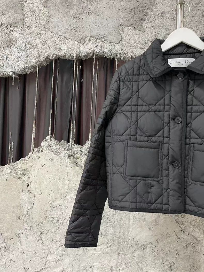 Dior Dior Black Quilted Embroidered Jacket Size US XS / EU 42 / 0 - 4 Thumbnail