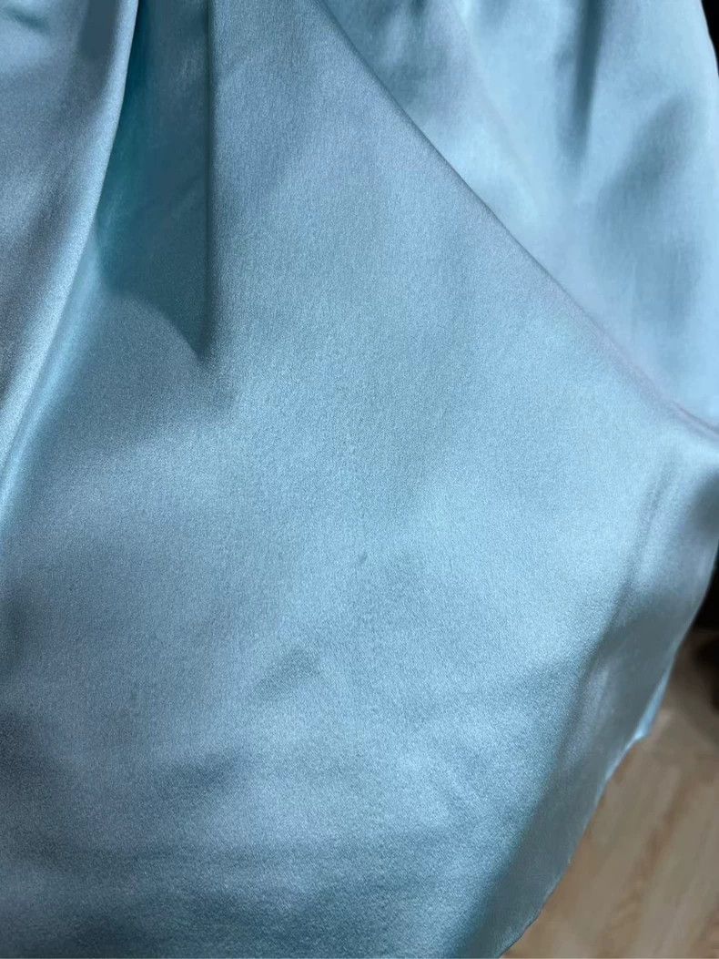 Prada MiuMiu Blue Silk Lace Bow Skirt Size US 36 / EU 52 - 5 Thumbnail
