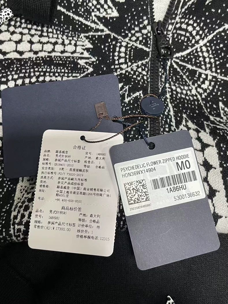 Louis Vuitton Louis Vuitton Zip Hoodie with Abstract Design Size US M / EU 48-50 / 2 - 8 Thumbnail