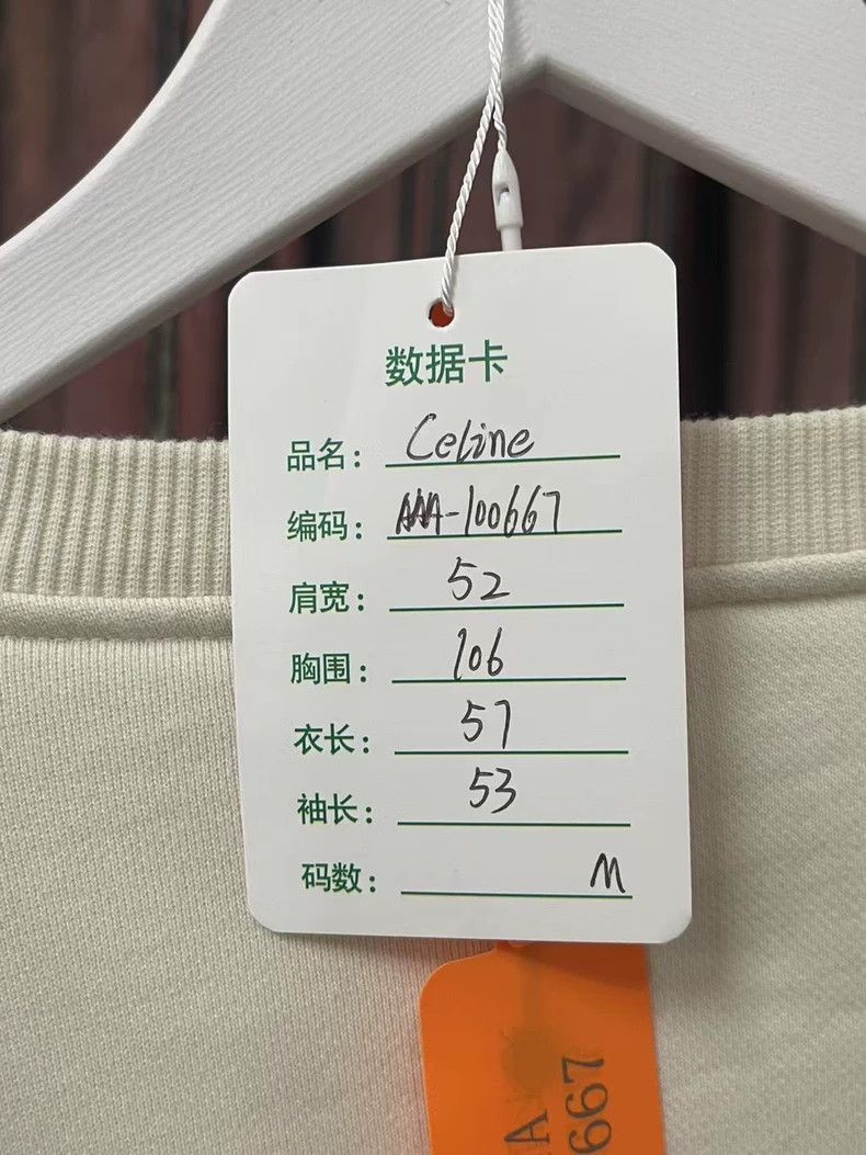 Celine Celine Embroidered Letter Round Neck Sweatshirt Size US M / EU 48-50 / 2 - 8 Thumbnail