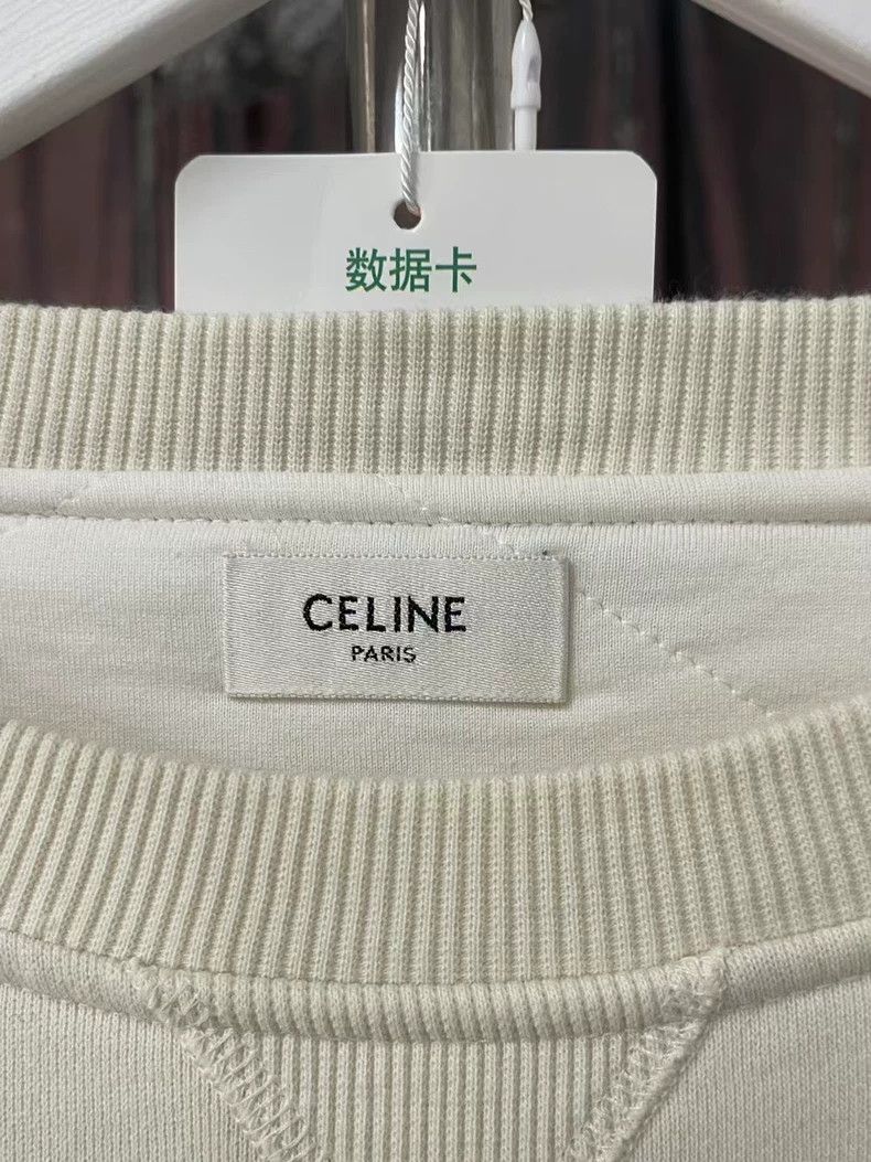 Celine Celine Embroidered Letter Round Neck Sweatshirt Size US M / EU 48-50 / 2 - 6 Thumbnail