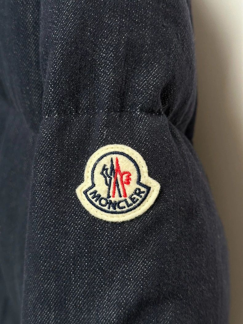 Moncler Moncler Short Sleeve Denim Puffer Jacket Size US L / EU 52-54 / 3 - 3 Thumbnail