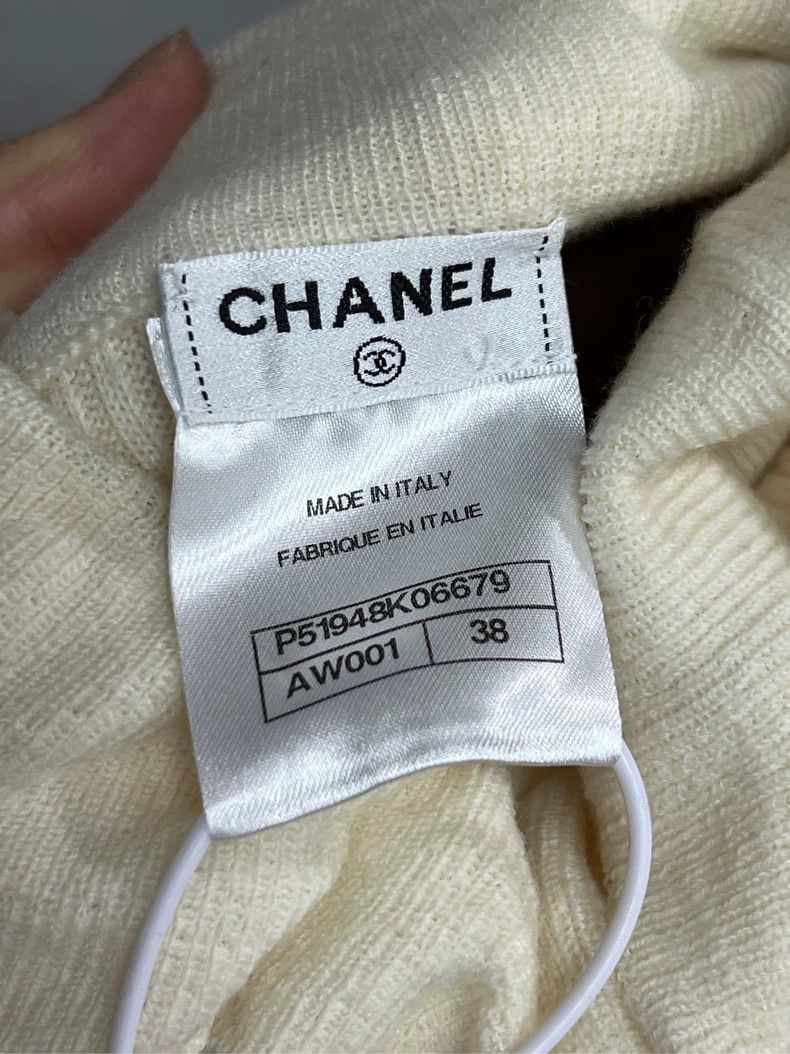Chanel Chanel Floral Logo Turtleneck Sweater Size US M / EU 48-50 / 2 - 6 Thumbnail