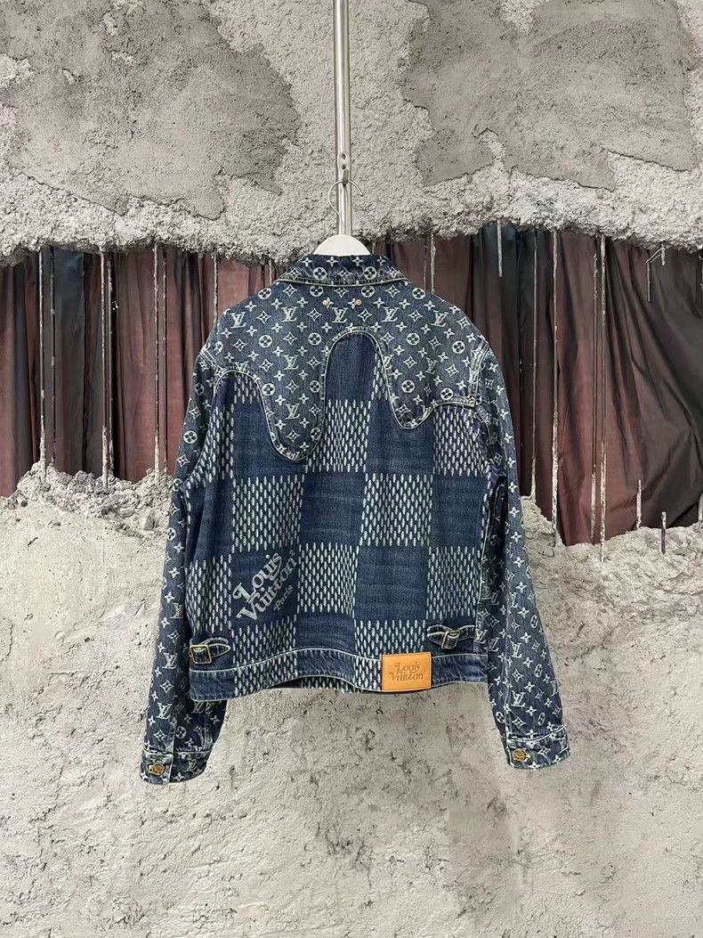 Louis Vuitton Louis Vuitton Nigo Check Denim Jacket | Grailed