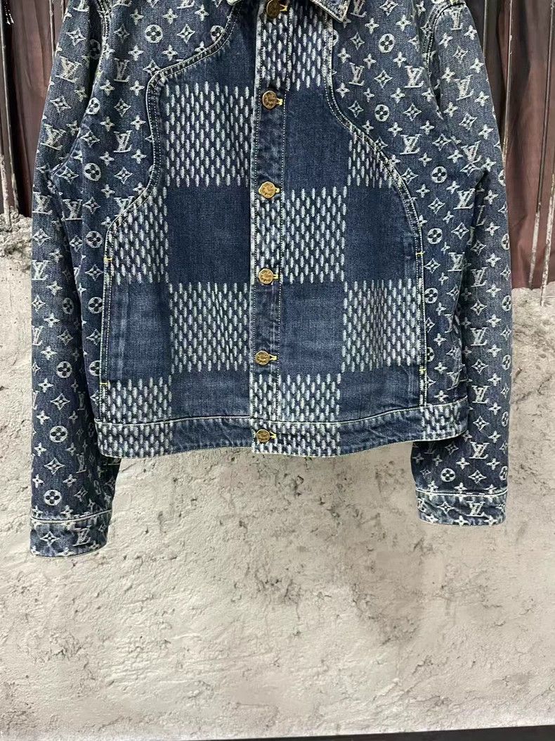 Louis Vuitton Louis Vuitton Nigo Check Denim Jacket Size US L / EU 52-54 / 3 - 5 Thumbnail