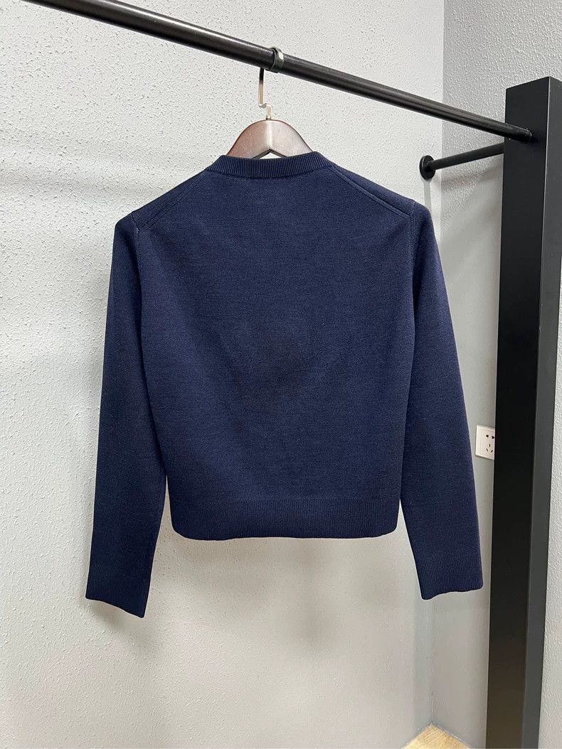 Gucci Gucci Blue Logo Knitted Cardigan M Size Size US M / EU 48-50 / 2 - 2 Thumbnail
