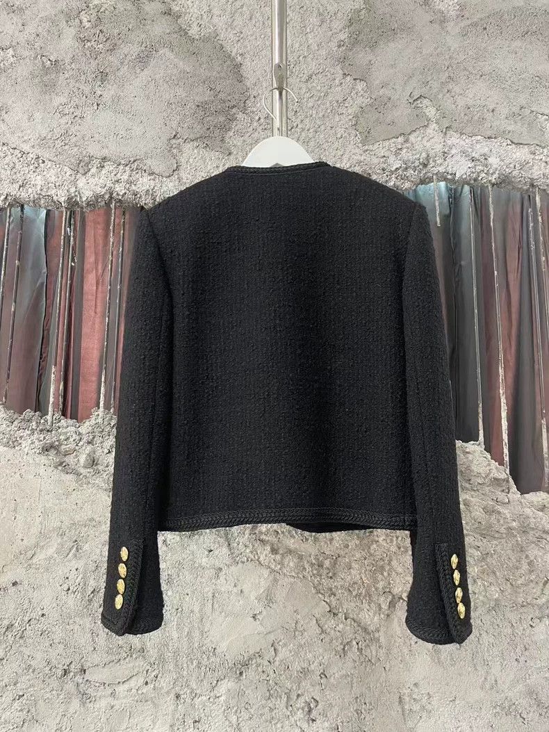 Celine Celine Black Gold Button Tweed Jacket Size US S / EU 44-46 / 1 - 2 Thumbnail