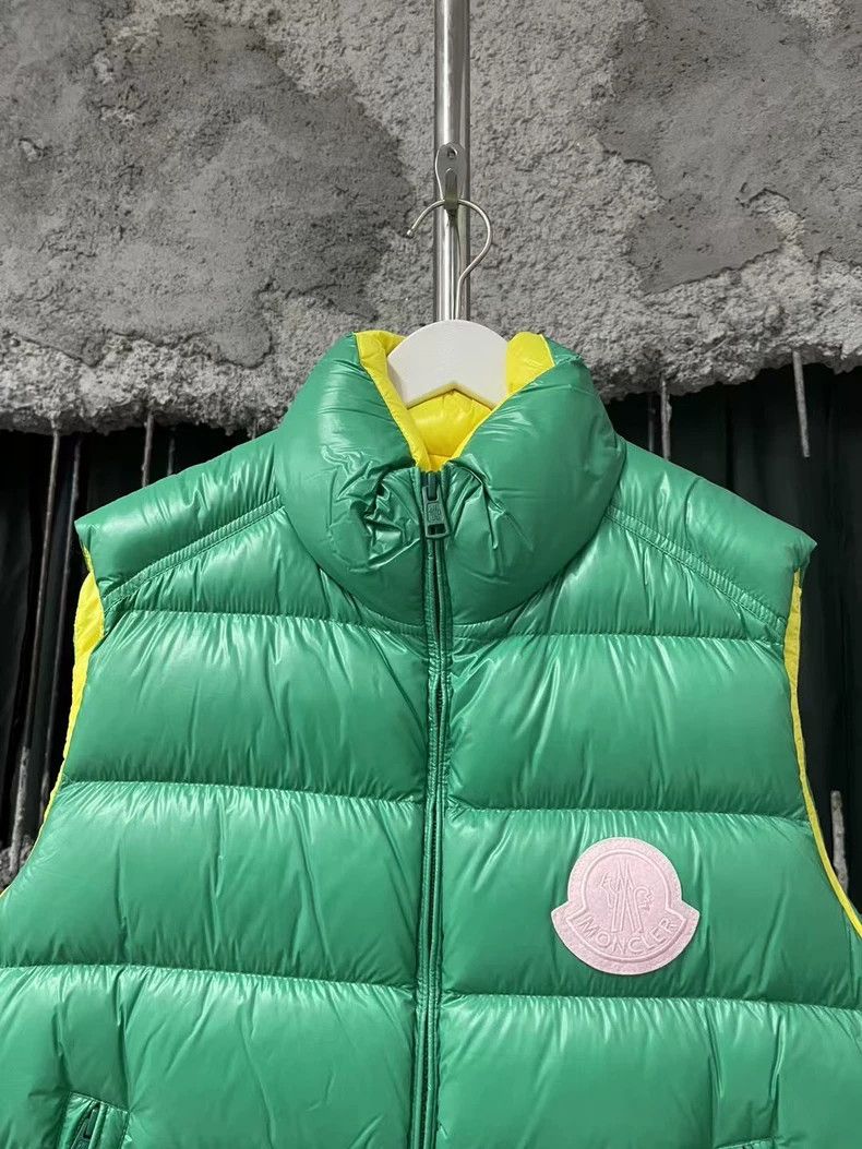 Moncler Moncler Green Yellow Padded Vest Size US M / EU 48-50 / 2 - 3 Thumbnail