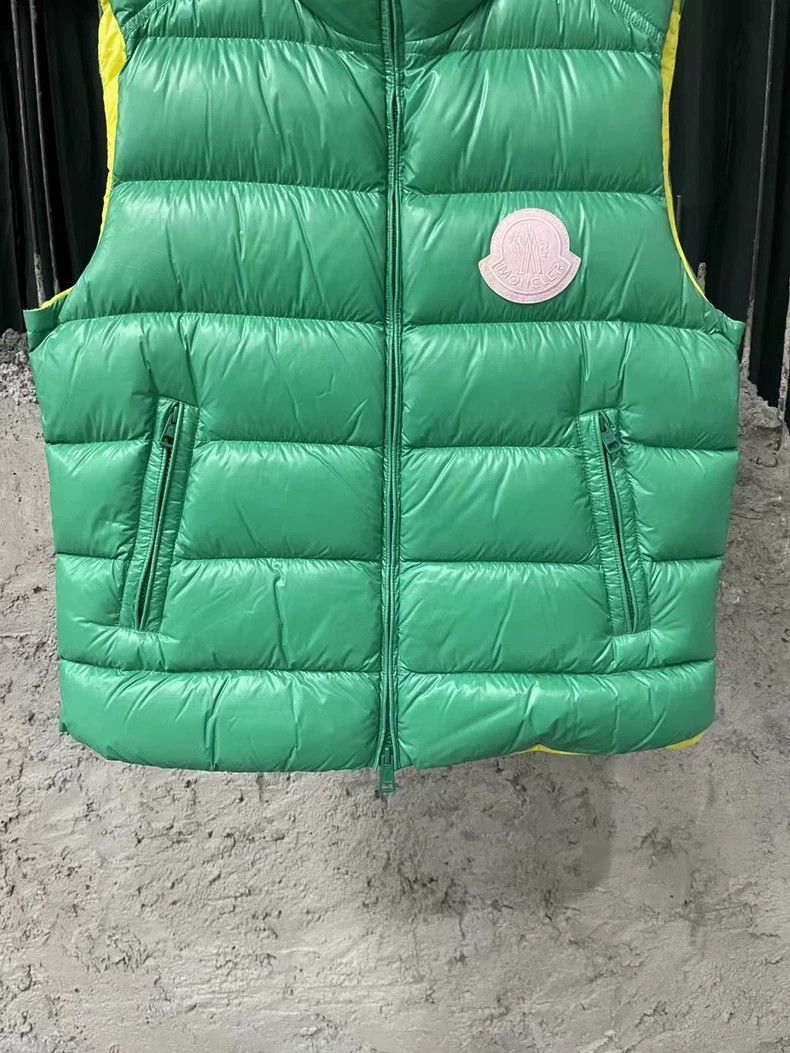 Moncler Moncler Green Yellow Padded Vest Size US M / EU 48-50 / 2 - 4 Thumbnail