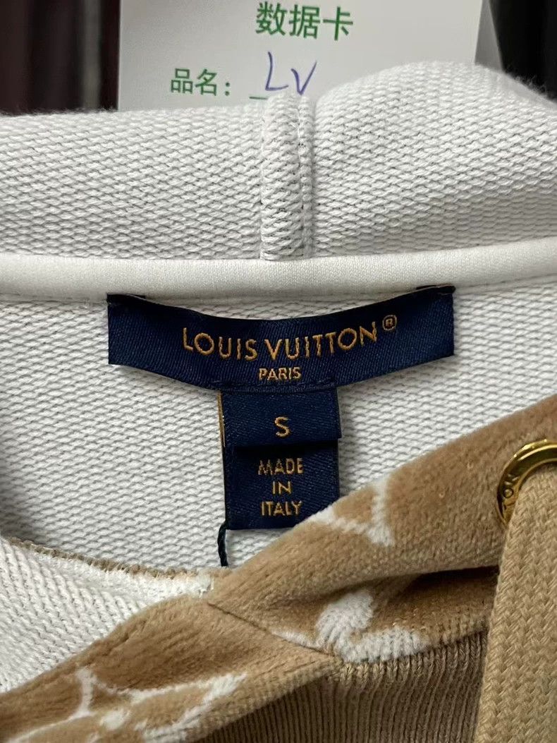Louis Vuitton Louis Vuitton Brown Velvet Printed Hoodie Size US S / EU 44-46 / 1 - 5 Thumbnail