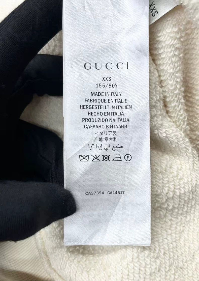 Gucci Gucci Light Beige Lettered Hoodie Size US XXS / EU 40 - 2 Thumbnail