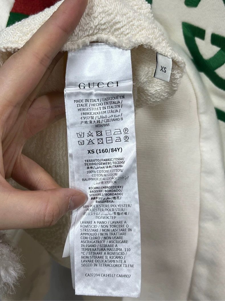 Gucci Gucci Embroidered Sweatshirt with Green and Red Belt Size US XS / EU 42 / 0 - 4 Thumbnail
