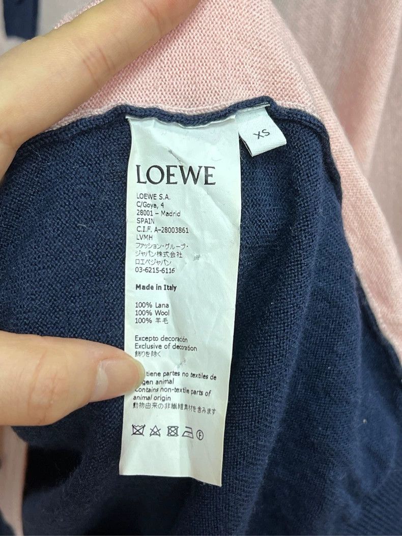 Loewe Loewe Color Block Knit Polo Sweater Size US XS / EU 42 / 0 - 3 Thumbnail