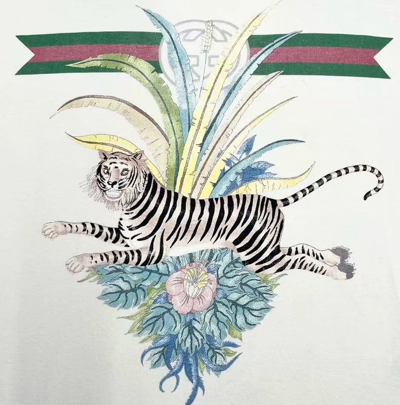 Gucci Gucci Tiger Floral Print Short Sleeve T-Shirt Size US M / EU 48-50 / 2 - 4 Thumbnail