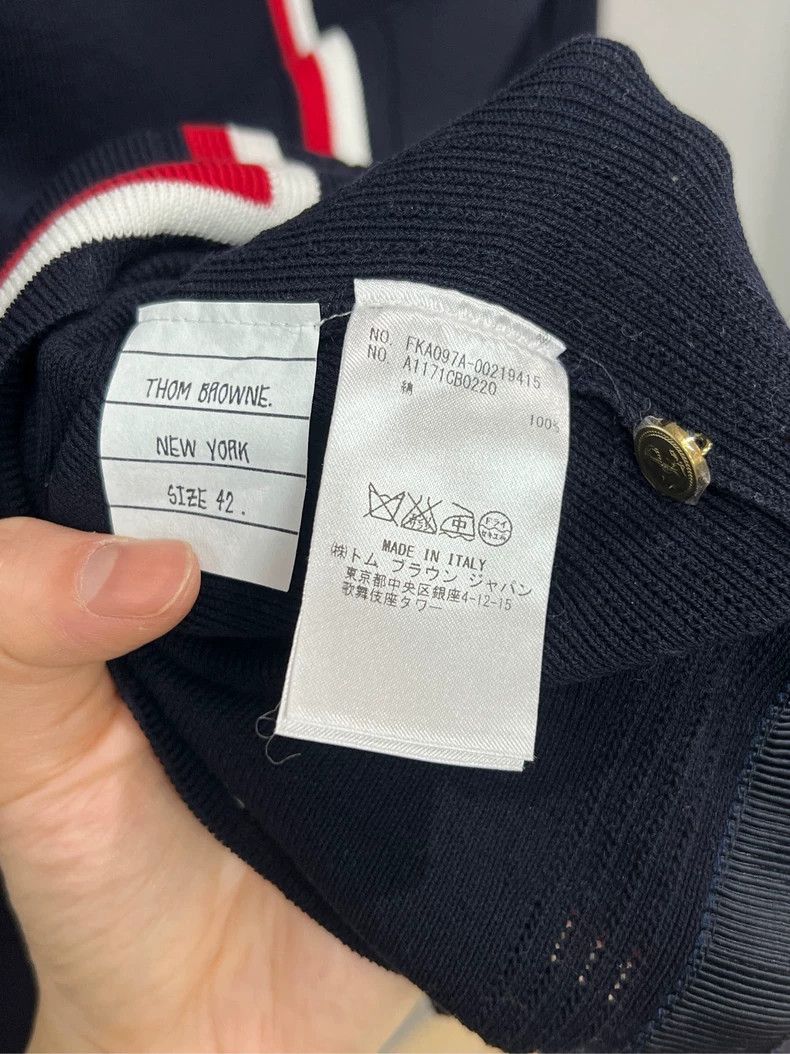 Thom Browne Thom Browne Navy Blue Striped Sweatshirt Size US M / EU 48-50 / 2 - 4 Thumbnail