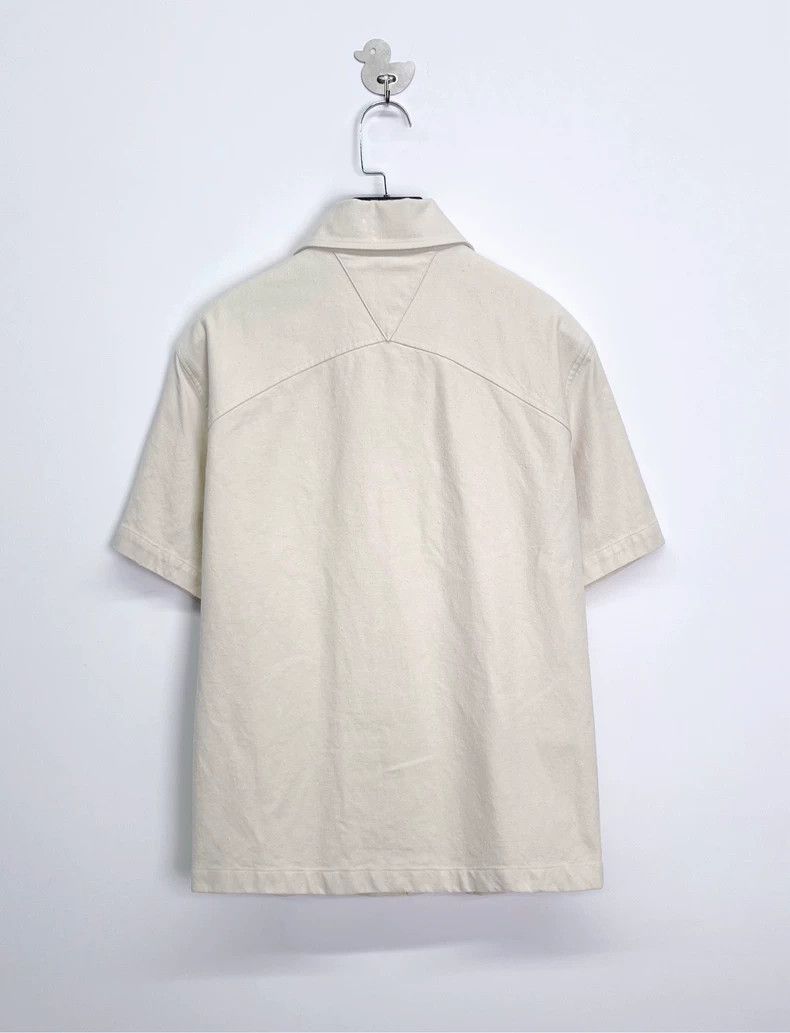 Bottega Veneta Bottega Veneta Beige Short-Sleeve Work Shirt Size US L / EU 52-54 / 3 - 2 Thumbnail