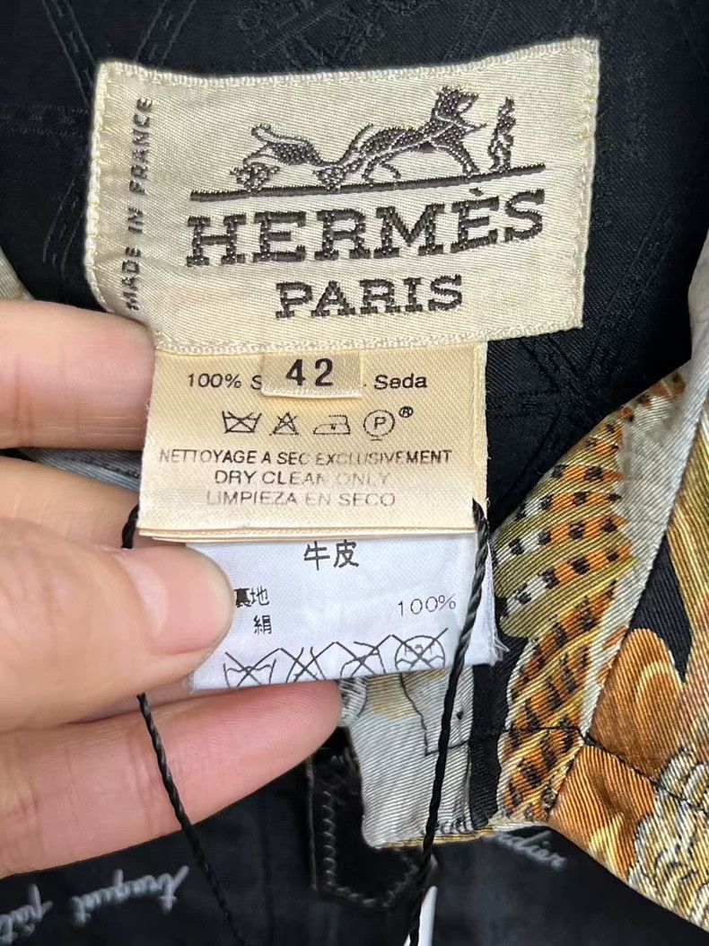 Hermes Hermes Mid-Length Floral Print Jacket Size US L / EU 52-54 / 3 - 3 Thumbnail