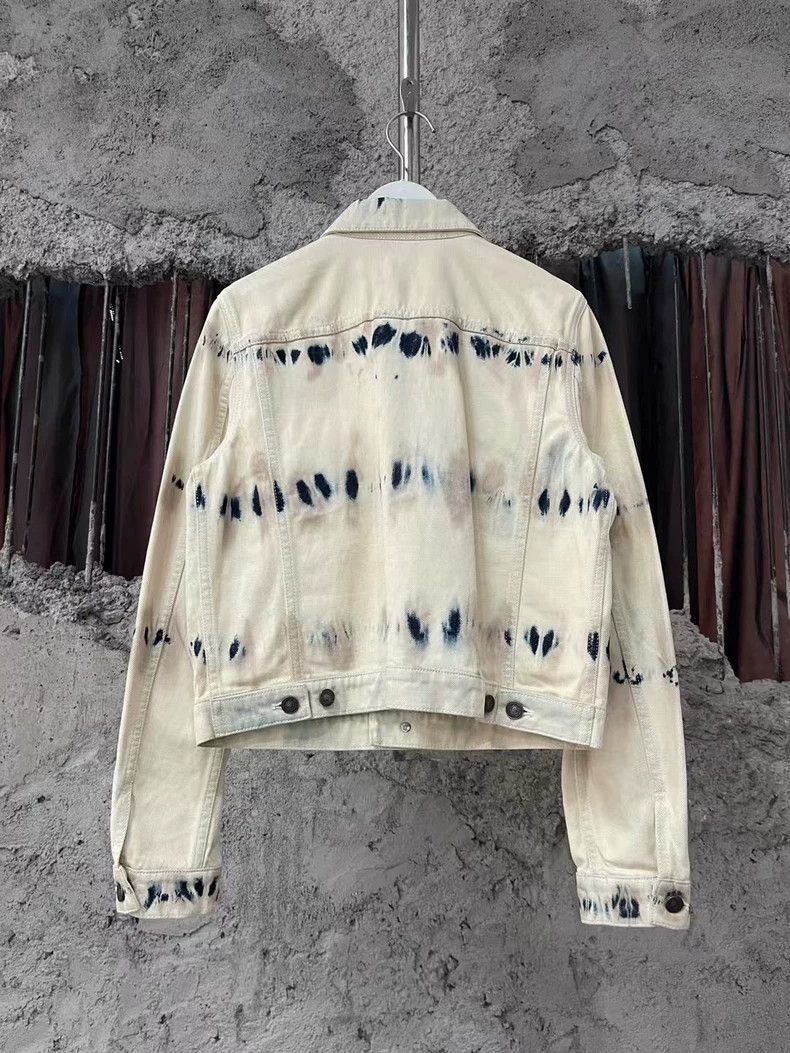 Dior Dior Blue and White Tie-Dye Denim Jacket Size US M / EU 48-50 / 2 - 2 Thumbnail