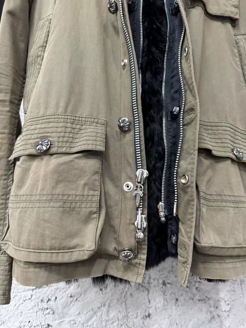 Chrome Hearts Chrome Hearts Military Green Fur Jacket Size US M / EU 48-50 / 2 - 5 Thumbnail