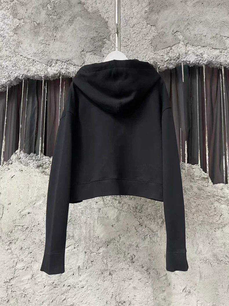 Miu Miu Miu Miu Black Logo Zip-Up Hoodie | Grailed