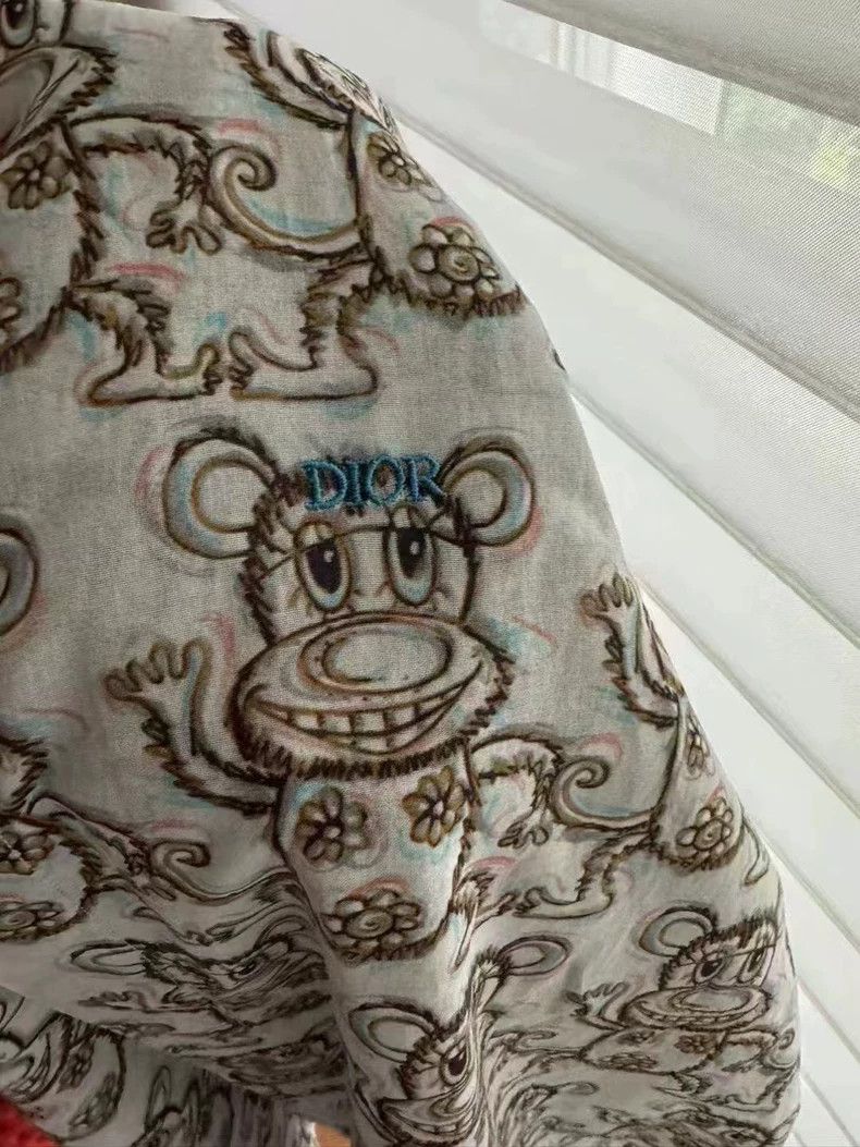 Dior Dior Kenny Scarf Monkey Short Sleeve Shirt Size US L / EU 52-54 / 3 - 2 Thumbnail