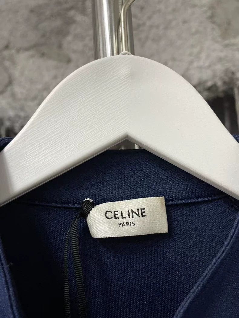 Celine Celine Deep Blue Zipper Jacket Outerwear Size US S / EU 44-46 / 1 - 7 Thumbnail