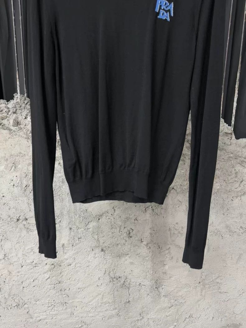 Prada Prada Black Knit Long Sleeve Top Size US S / EU 44-46 / 1 - 5 Thumbnail