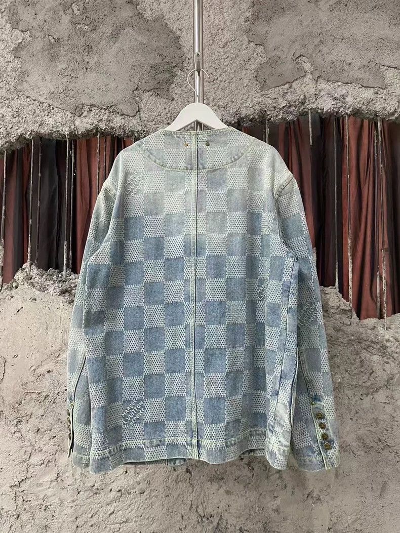 Louis Vuitton Louis Vuitton Pearl Button Denim Jacket Size US M / EU 48-50 / 2 - 2 Thumbnail