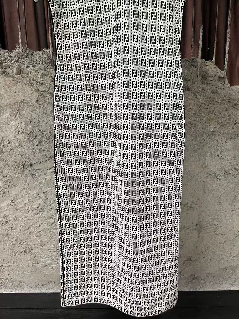 Fendi Fendi Gray Short Sleeve Knit Dress Size US 42 / EU 58 - 4 Thumbnail