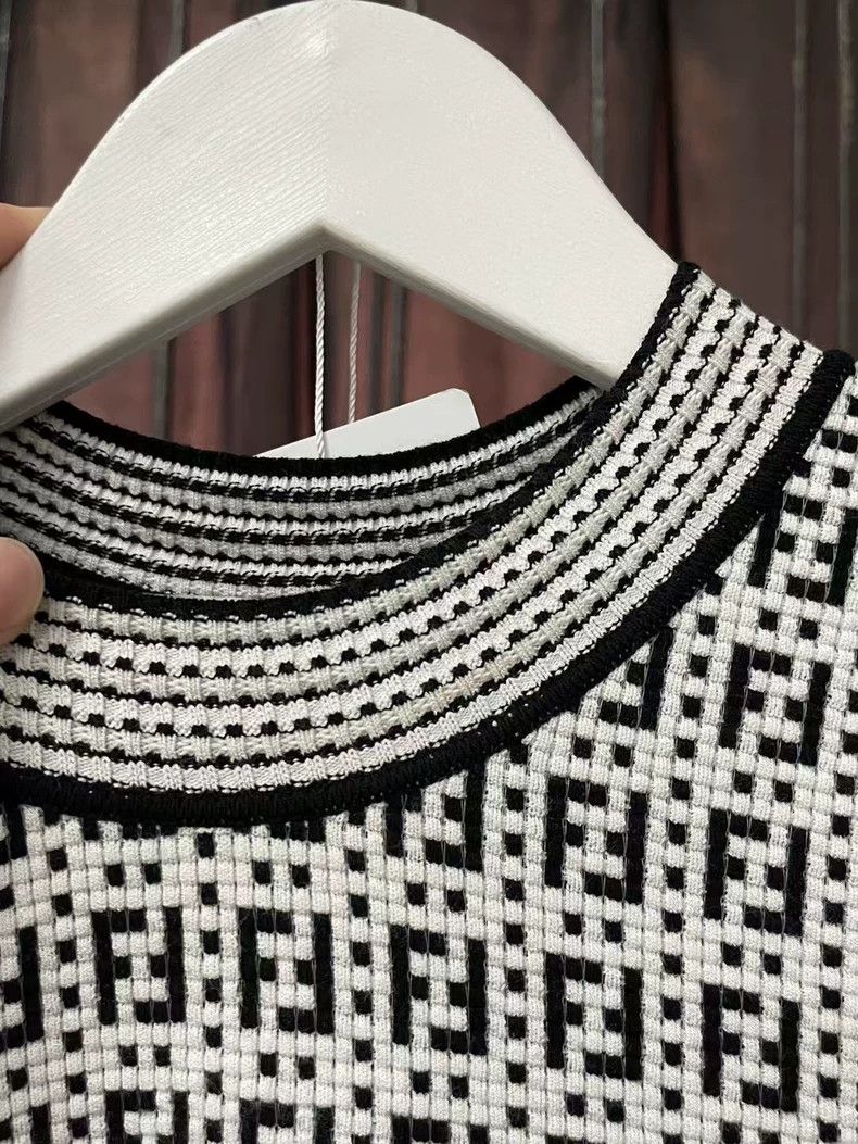 Fendi Fendi Gray Short Sleeve Knit Dress Size US 42 / EU 58 - 5 Thumbnail