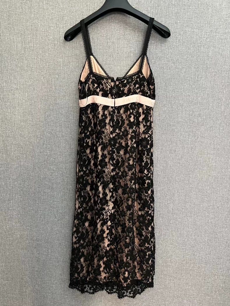 Gucci Gucci Black Lace Floral Dress Size US 36 / EU 52 - 2 Thumbnail