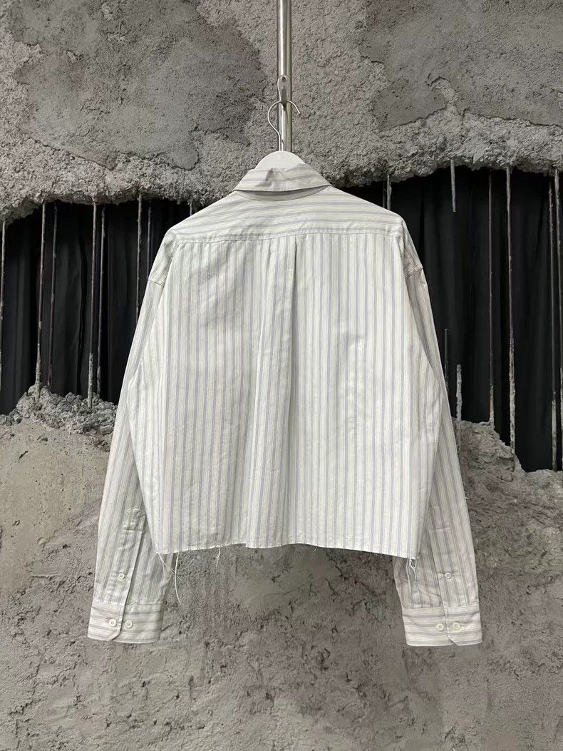 Prada MiuMiu Striped Tassel Short Sleeve Shirt Size US M / EU 48-50 / 2 - 2 Thumbnail