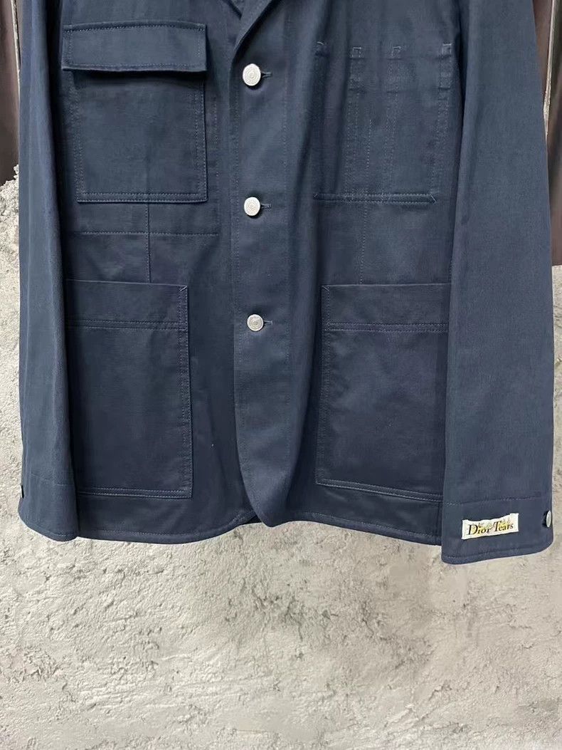 Dior Dior Denim Tears Patchwork Blazer Jacket Size US L / EU 52-54 / 3 - 4 Thumbnail