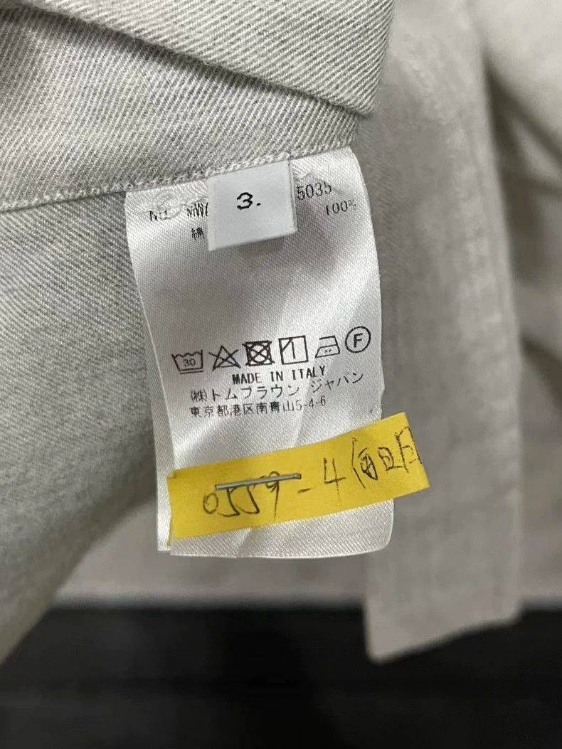Thom Browne Thom Browne Gray and White Striped Shirt Size US M / EU 48-50 / 2 - 7 Thumbnail