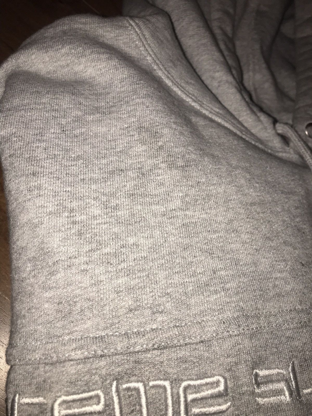 Supreme Text Stripe Hoodie
