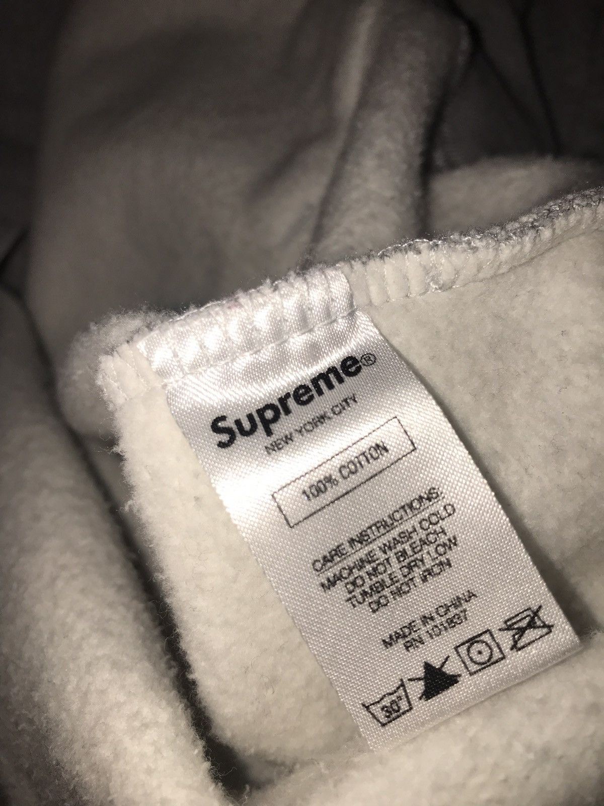 Supreme Text Stripe Hoodie