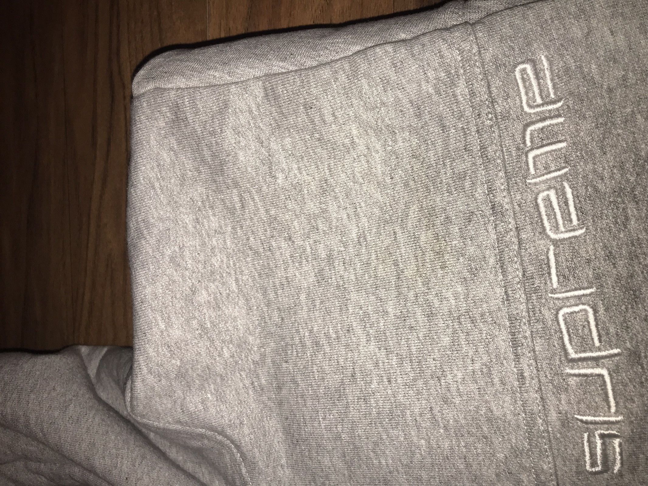 Supreme Text Stripe Hoodie