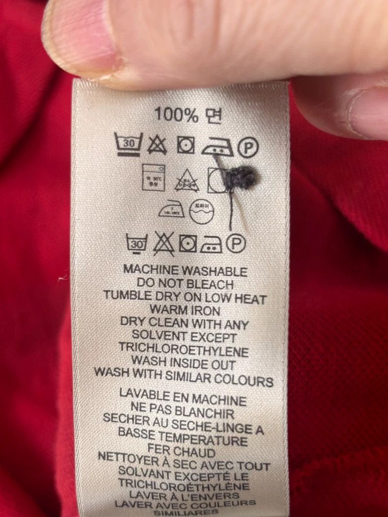 Burberry Burberry Red Polo Shirt Size Small Size US S / EU 44-46 / 1 - 6 Thumbnail