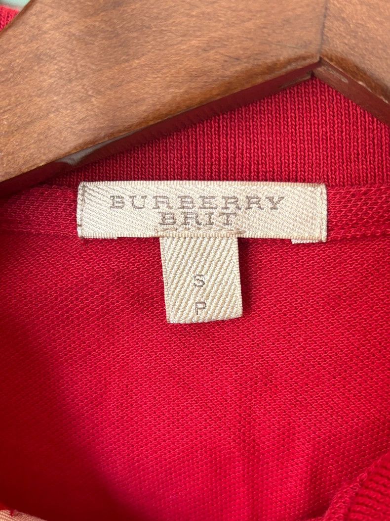 Burberry Burberry Red Polo Shirt Size Small Size US S / EU 44-46 / 1 - 3 Thumbnail