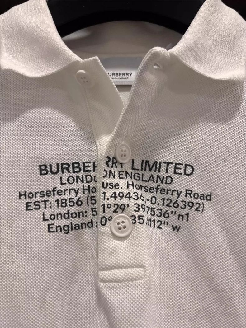 Burberry Burberry White Polo Shirt Size XS Size US XS / EU 42 / 0 - 3 Thumbnail