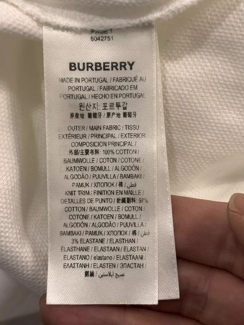 Burberry Burberry White Polo Shirt Size XS Size US XS / EU 42 / 0 - 5 Thumbnail