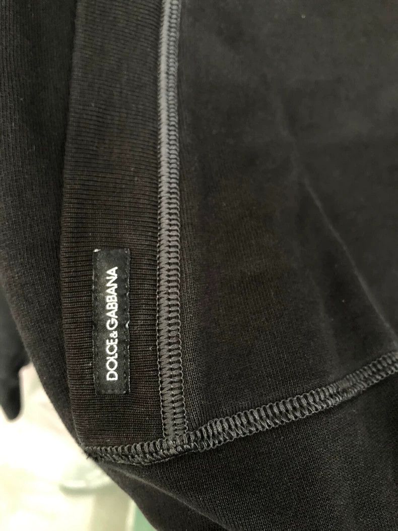 Dolce & Gabbana DG Black Hoodie with Zip Detail Size US L / EU 52-54 / 3 - 6 Thumbnail