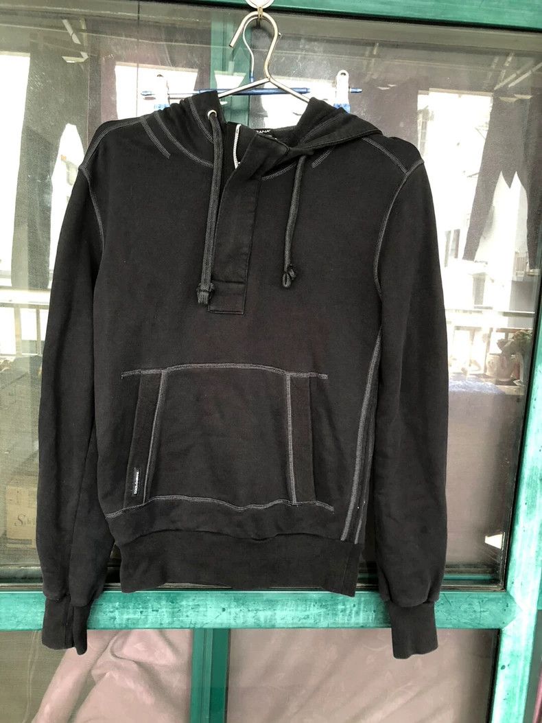 Dolce & Gabbana DG Black Hoodie with Zip Detail Size US L / EU 52-54 / 3 - 3 Thumbnail