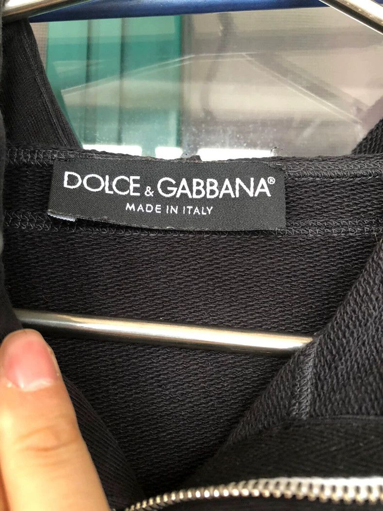 Dolce & Gabbana DG Black Hoodie with Zip Detail Size US L / EU 52-54 / 3 - 5 Thumbnail