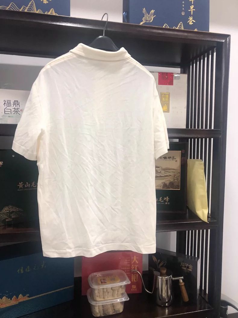 Comme des Garcons Short Sleeve Polo in Soft Yellow Color Size US L / EU 52-54 / 3 - 2 Thumbnail