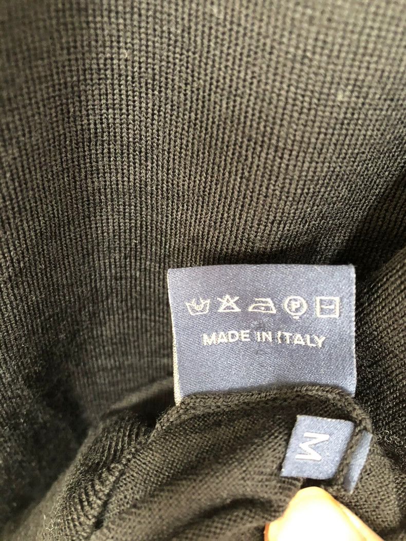 Ermenegildo Zegna Lanvin Zegna Wool Sweater Black V-Neck Size US M / EU 48-50 / 2 - 5 Thumbnail