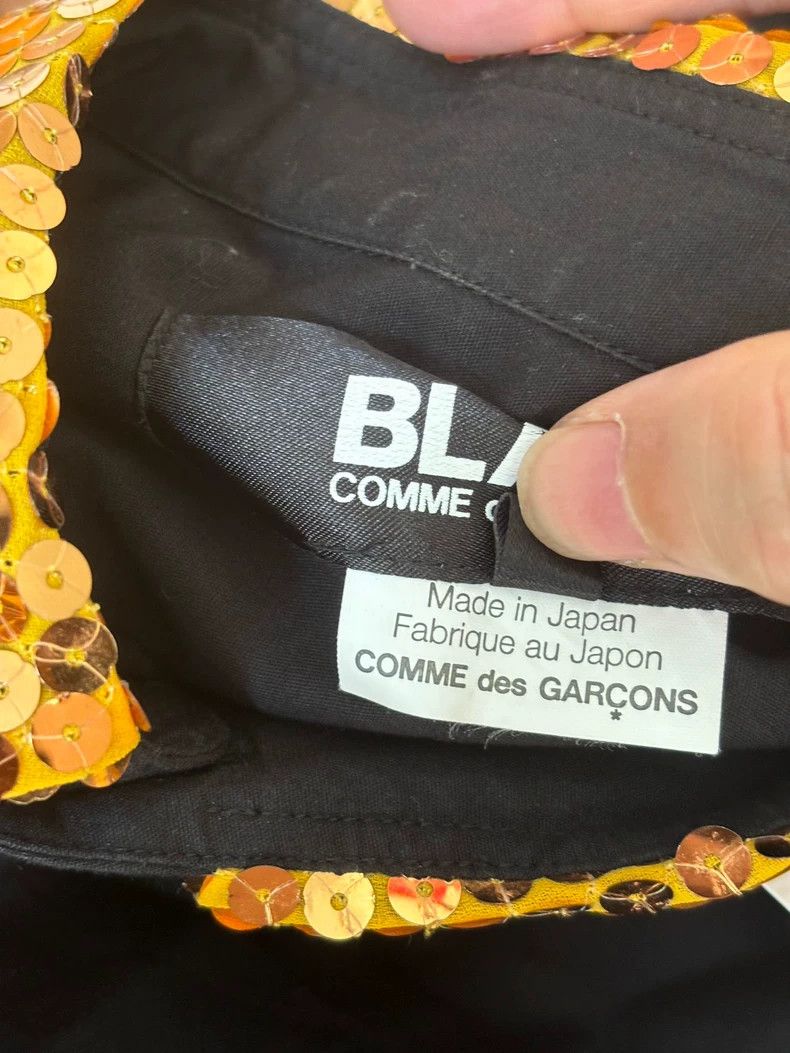 Comme des Garcons Black Long Sleeve Shirt with Yellow Collar Size US S / EU 44-46 / 1 - 7 Thumbnail