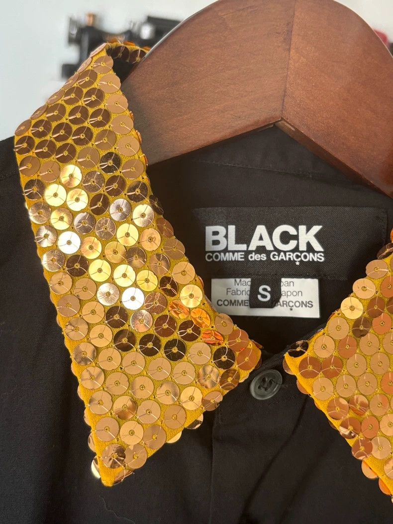 Comme des Garcons Black Long Sleeve Shirt with Yellow Collar Size US S / EU 44-46 / 1 - 3 Thumbnail
