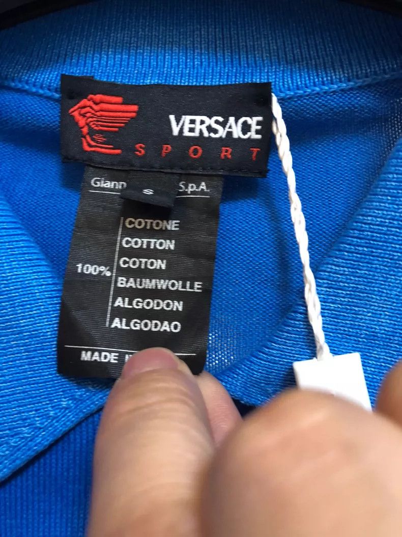 Versace Versace Blue Polo Shirt Size S Size US S / EU 44-46 / 1 - 4 Thumbnail